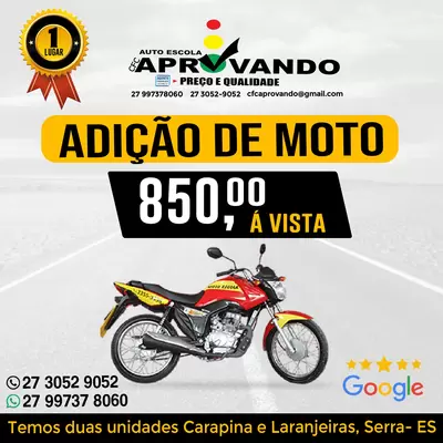 Adição de moto. Cat (A)