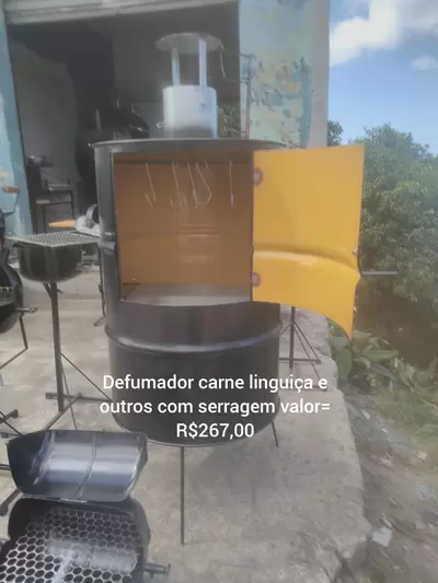 Defumar de Carne e Linguíça