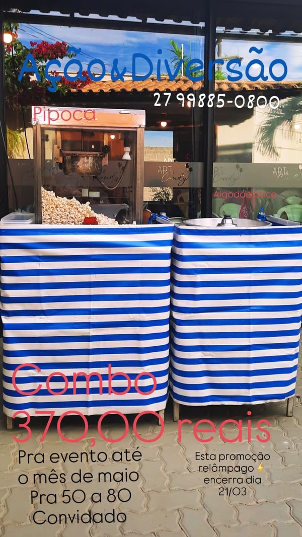 Pipoca + Algodão Doce