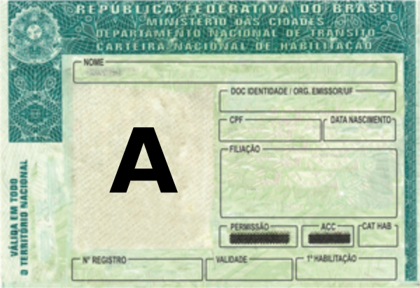 Carteira de Motorista A