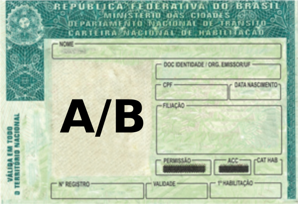Carteira de Motorista AB