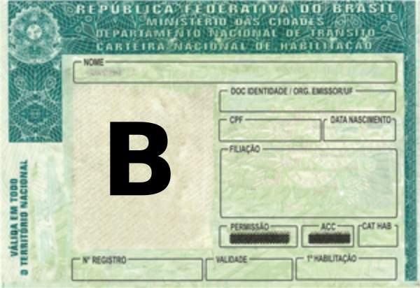 Carteira de Motorista B