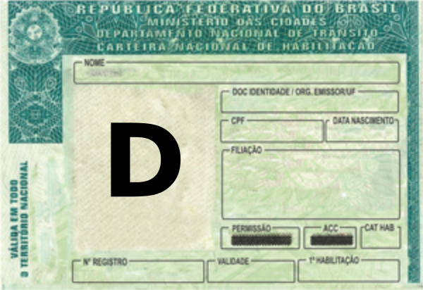 Carteira de Motorista D